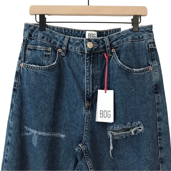 New! BDG Urban Outfitters Mom High Waisted Tapered Straight Leg Jeans - Picture 4 of 12